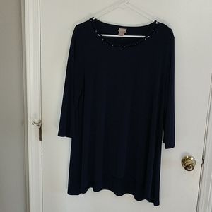 Chico's navy tuni